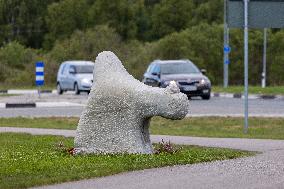 Limestone sculpture