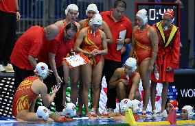 (SP)JAPAN-FUKUOKA-WORLD AQUATICS CHAMPIONSHIPS-WATER POLO-WOMEN-PRELIMINARY-CHN VS AUS