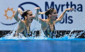 (SP)JAPAN-FUKUOKA-WORLD AQUATICS CHAMPIONSHIPS-ARTISTIC SWIMMING-WOMEN'S DUET FREE