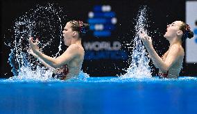 (SP)JAPAN-FUKUOKA-WORLD AQUATICS CHAMPIONSHIPS-ARTISTIC SWIMMING-WOMEN'S DUET FREE