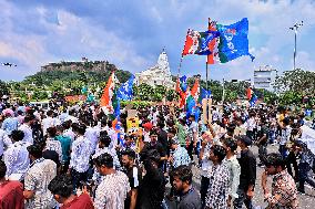 NSUI Protest Rally In Jaipur