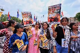 NSUI Protest Rally In Jaipur