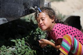 Heatwave In Gaza, Palestine