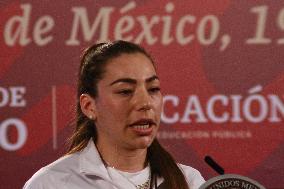 Award Ceremony For Mexican Athletes For Their Participation In The XXIV Central American And Caribbean Sports Games