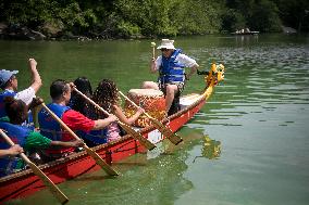 U.S.-NEW YORK-HONG KONG DRAGON BOAT FESTIVAL-"EYE DOTTING" CEREMONY