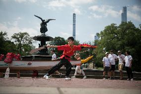 U.S.-NEW YORK-HONG KONG DRAGON BOAT FESTIVAL-"EYE DOTTING" CEREMONY