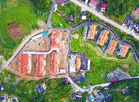 The Elderly Care Service Center Under Construction in Rural