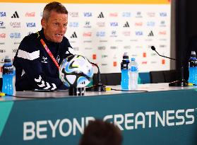 (SP)AUSTRALIA-PERTH-2023 FIFA WOMEN'S WORLD CUP-GROUP D-DENMARK-PRESS CONFERENCE