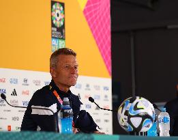 (SP)AUSTRALIA-PERTH-2023 FIFA WOMEN'S WORLD CUP-GROUP D-DENMARK-PRESS CONFERENCE