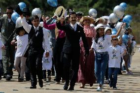 BRAZIL-BRASILIA-150TH ANNIVERSARY-ALBERTO SANTOS DUMONT-CEREMONY