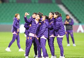 (SP)AUSTRALIA-PERTH-2023 FIFA WOMEN'S WORLD CUP-GROUP D-CHINA STADIUM FAMILIARISATION
