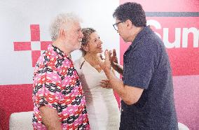 Yolanda Diaz And Pedro Almodovar Participate In A Sumar Event - Madrid
