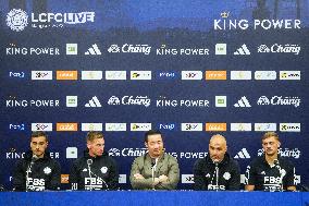 Leicester City Arrivals And Press Conference Bangkok.