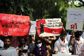 Protest Against The Silence Of Modi's BJP Government - New Delhi