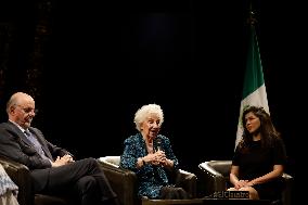Estela De Carlotto, President Of The "Grandmothers Of Plaza De Mayo" Visits Mexico