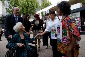 Estela De Carlotto, President Of The "Grandmothers Of Plaza De Mayo" Visits Mexico