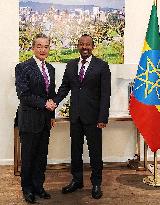 ETHIOPIA-ADDIS ABABA-PM-CHINA-WANG YI-MEETING