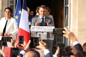 President Macron At 140th Anniversary Of Alliance Francaise - Paris