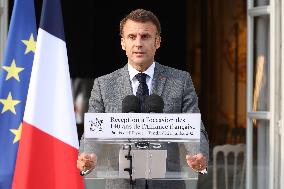 President Macron At 140th Anniversary Of Alliance Francaise - Paris
