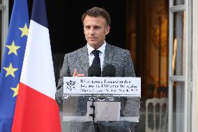 President Macron At 140th Anniversary Of Alliance Francaise - Paris