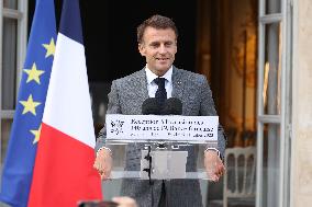 President Macron At 140th Anniversary Of Alliance Francaise - Paris