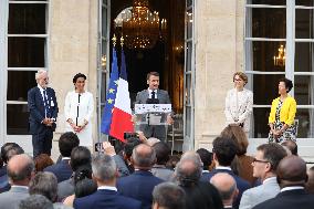 President Macron At 140th Anniversary Of Alliance Francaise - Paris