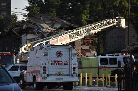 Structure Collapse At Housing Development In Newark, New Jersey
