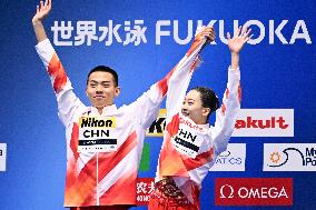 (SP)JAPAN-FUKUOKA-WORLD AQUATICS CHAMPIONSHIPS-ARTISTIC SWIMMING-MIXED DUET FREE