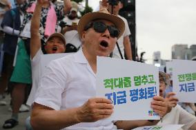 SOUTH KOREA-SEOUL-PEACE RALLY