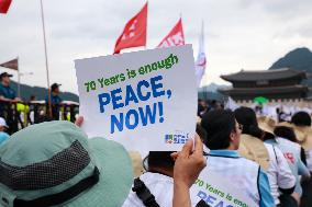 SOUTH KOREA-SEOUL-PEACE RALLY