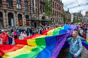 The Pride Walk Was Held In Amsterdam