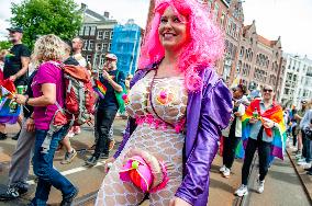 The Pride Walk Was Held In Amsterdam