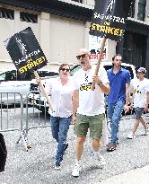 Screen And Television Actors Strike With Writers Guild - NYC