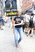 Screen And Television Actors Strike With Writers Guild - NYC