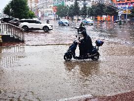 Rainstorm Hit Qiqihar, China