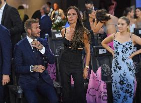 Beckham Family At Lionel Messi First Game In League’s Cup Match - Miami