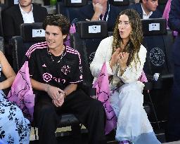 Beckham Family At Lionel Messi First Game In League’s Cup Match - Miami