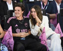 Beckham Family At Lionel Messi First Game In League’s Cup Match - Miami