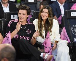 Beckham Family At Lionel Messi First Game In League’s Cup Match - Miami