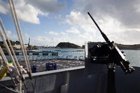 Visit Of The Patrol Vessel Auguste Benebig - New Caledonia