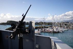 Visit Of The Patrol Vessel Auguste Benebig - New Caledonia
