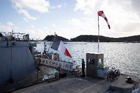 Visit Of The Patrol Vessel Auguste Benebig - New Caledonia