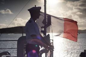 Visit Of The Patrol Vessel Auguste Benebig - New Caledonia