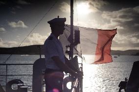 Visit Of The Patrol Vessel Auguste Benebig - New Caledonia