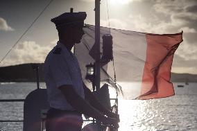 Visit Of The Patrol Vessel Auguste Benebig - New Caledonia