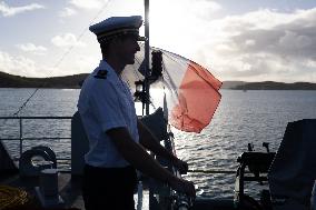 Visit Of The Patrol Vessel Auguste Benebig - New Caledonia