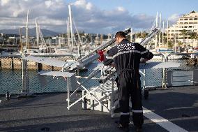 Visit Of The Patrol Vessel Auguste Benebig - New Caledonia