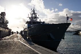 Visit Of The Patrol Vessel Auguste Benebig - New Caledonia