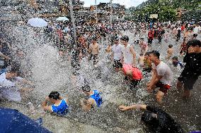 Catching Fish Activity in Liuzhou, China