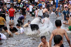 Catching Fish Activity in Liuzhou, China